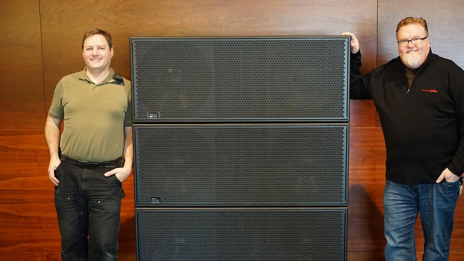 L: Craig Spallin, Head Audio Technician at SAJA  R: Mark Belkie