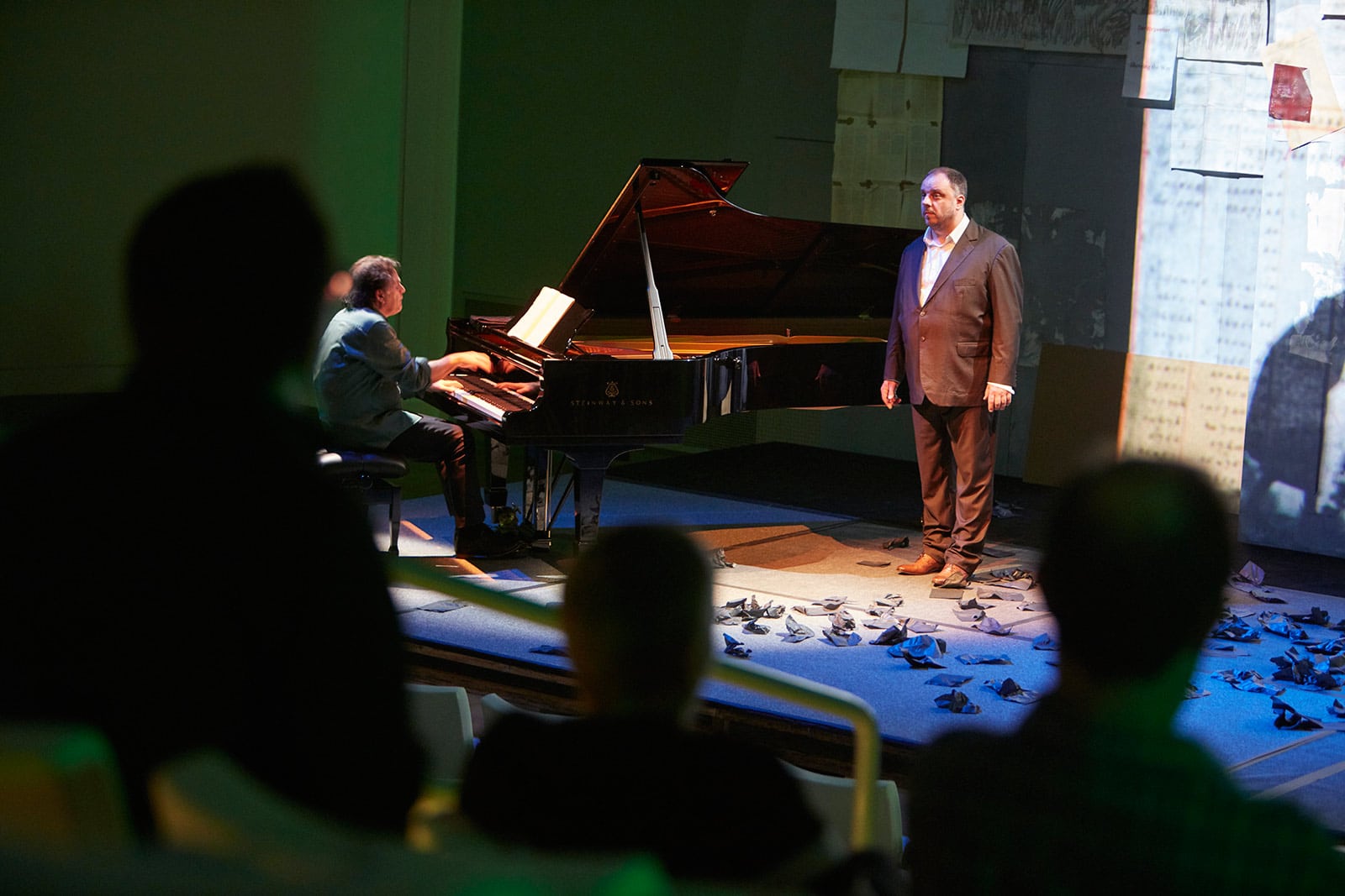 Dianne and Tad Taube Atrium Theater - Matthias Goerne, Markus Hinterhäuser  (Left to Right)