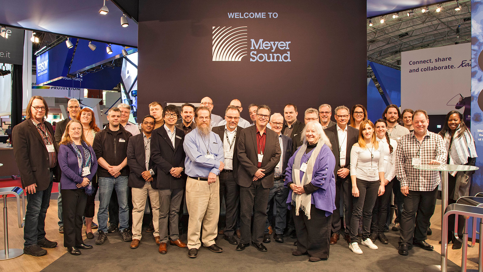 John, Helen, and the Meyer Sound team at ISE