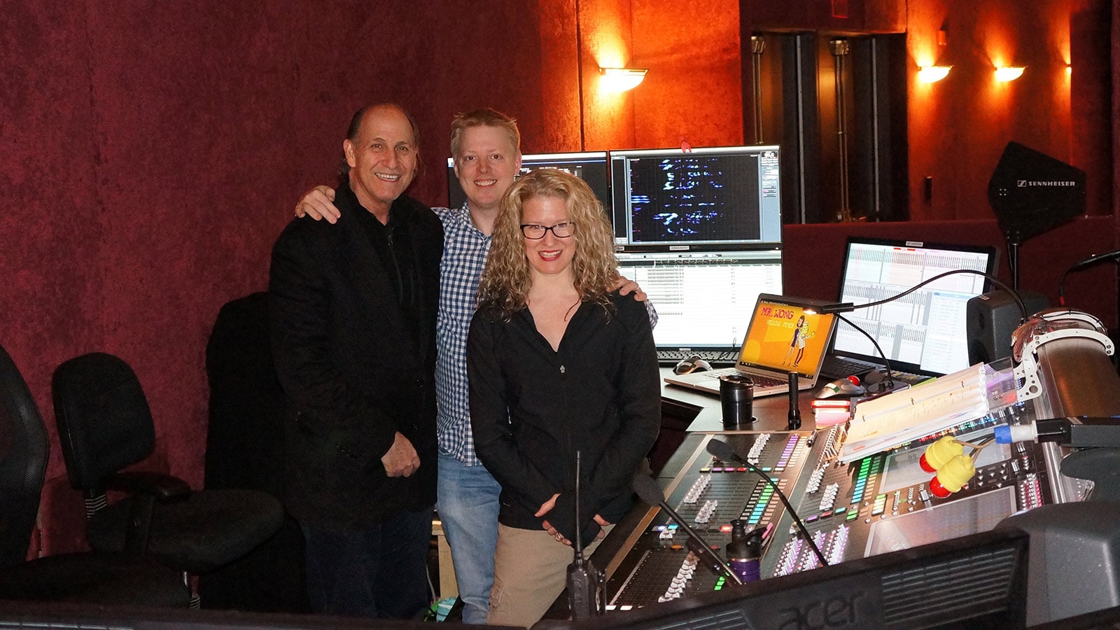 Left to Right: Steve Kennedy; Andrew Keister; and Julie Sloan, Mixer, On Your Feet