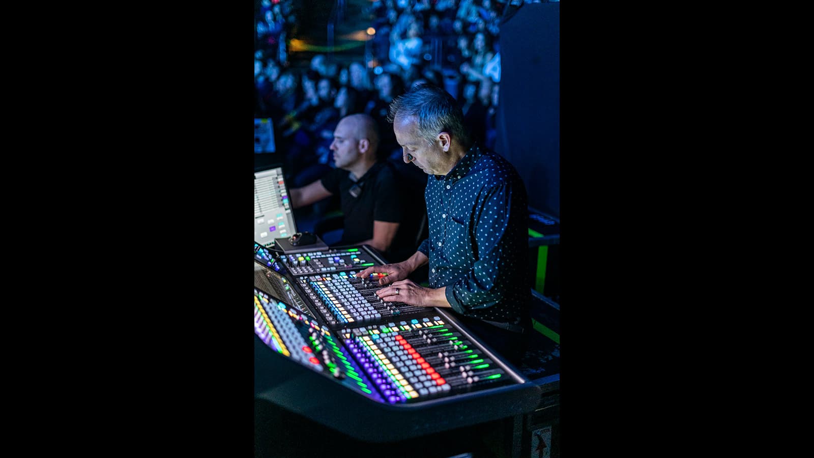 Craig Doubet, FOH Engineer, Jonathan Trudeau, System Engineer/Crew Chief