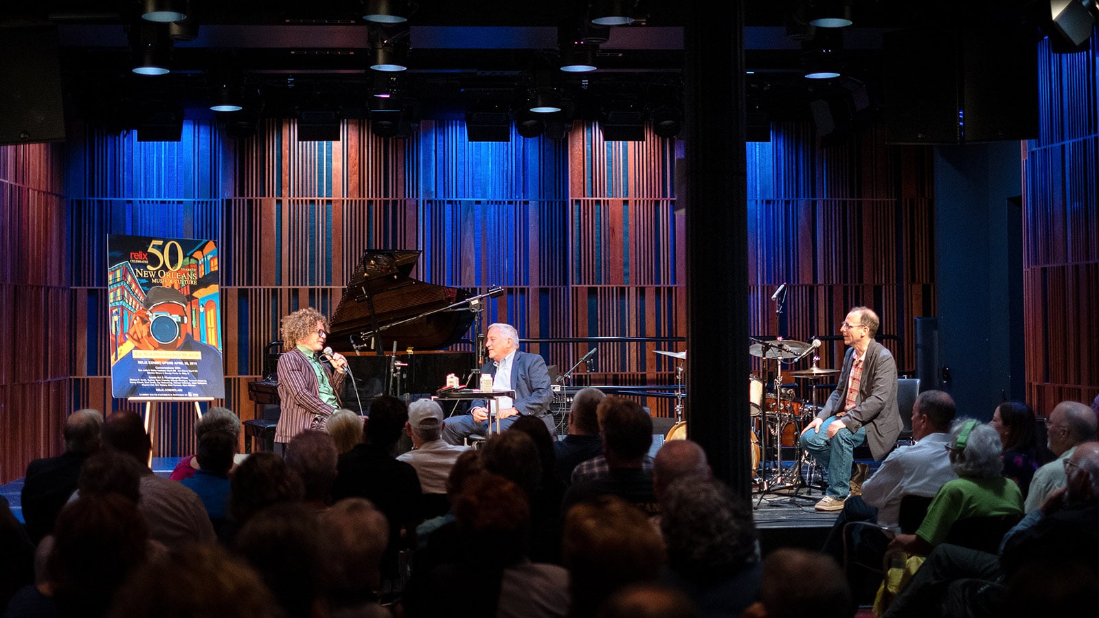 (L to R) Preservation Hall Creative Director Ben Jaffe and writer and historian Walter Isaacson