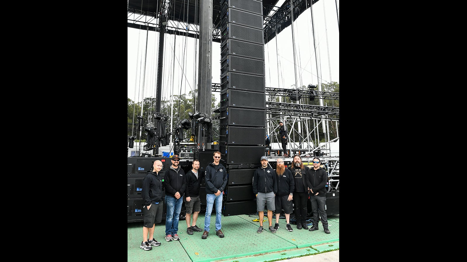 (L to R) Ryan Lewis, Ian DuBois, Jeremy Miller, Tom Lyon, Scott Tkachuk, Andrew May, Aharon Lund, Andy Kaiser