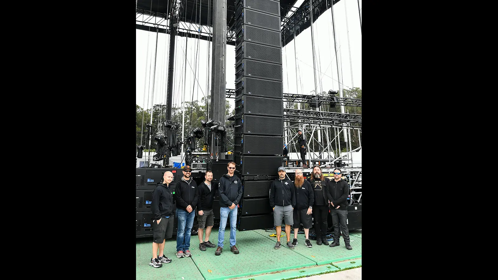 (L to R) Ryan Lewis, Ian DuBois, Jeremy Miller, Tom Lyon, Scott Tkachuk, Andrew May, Aharon Lund, Andy Kaiser