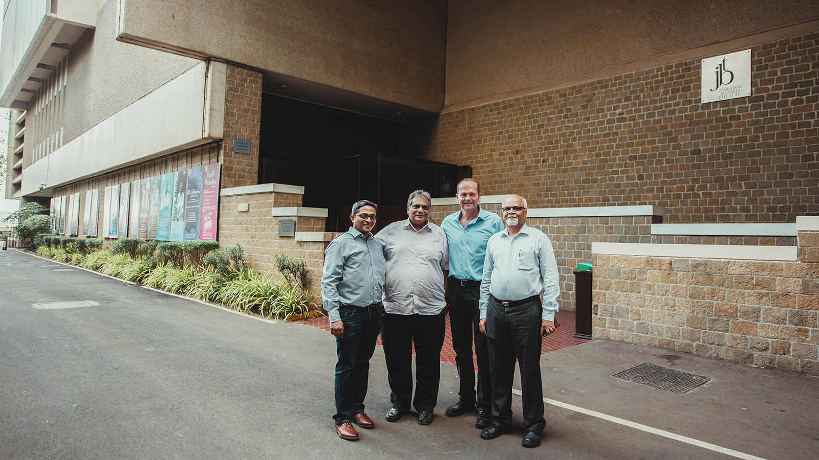 (L-R) Sandeep Braganza, Sales Manager SAARC, Meyer Sound; Nainesh Vora, Founder & Owner, Image Engineering; Richard Nowell, Owner, RNSS Ltd.; Nayan Kale, General Manager, Technical, NCPA