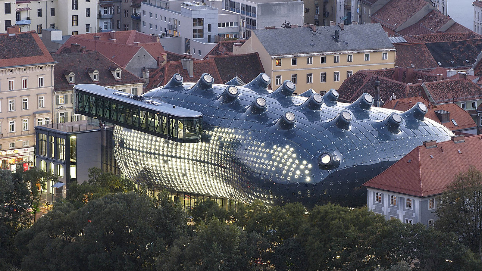 Kunsthaus Graz, Schlossbergblick