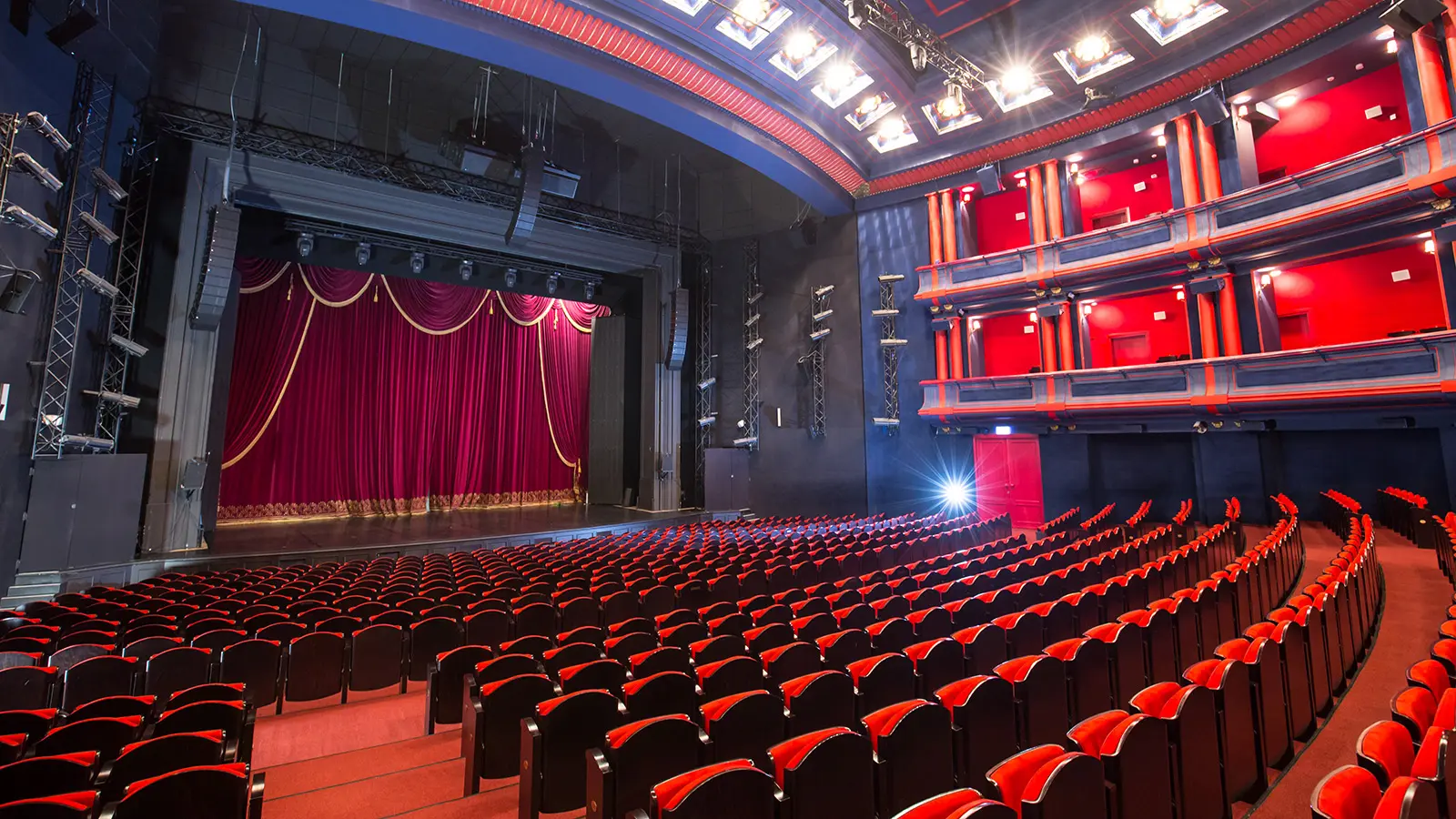 View from one of the entrances to the main venue