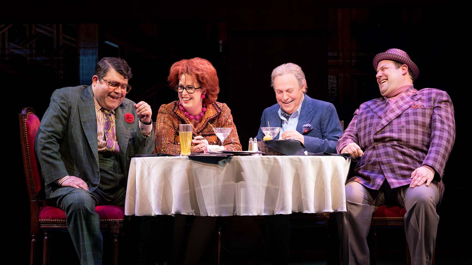 (L-R) Brian Gonzales, Mylinda Hull, Billy Crystal, and Jordan Gelber