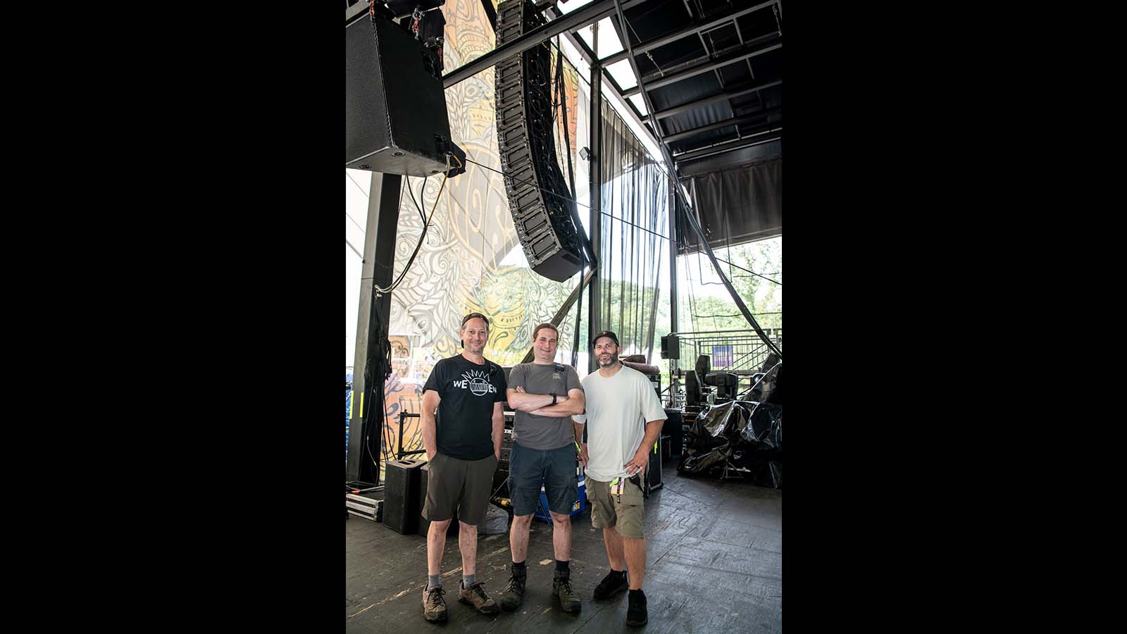 DBS Audio Systems’ Dave Brotman, Mike Shoulson, and Adam Correia