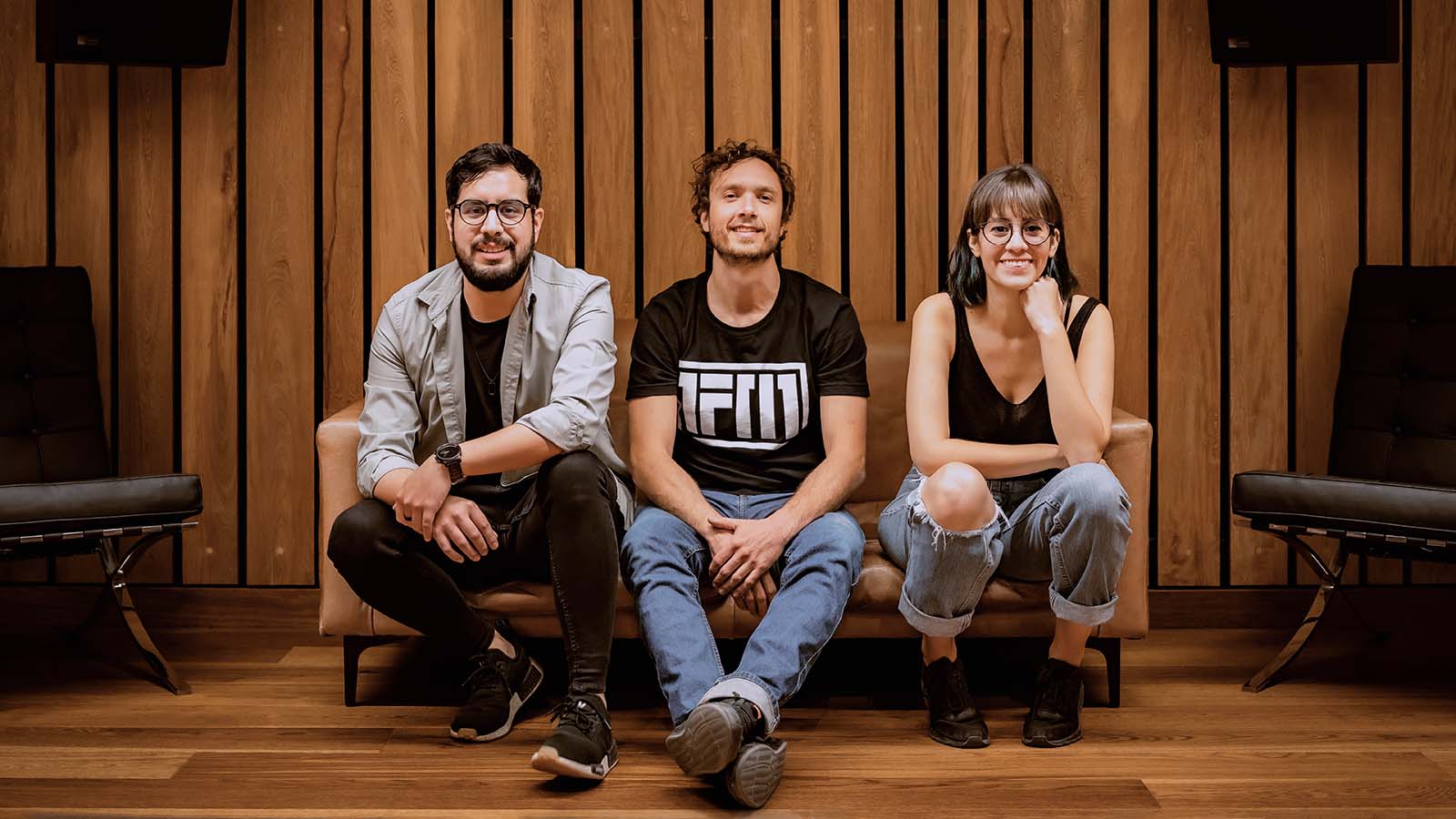 (L-R) Caleb Sevilla, Alvaro Arce, Lili Guadalajara