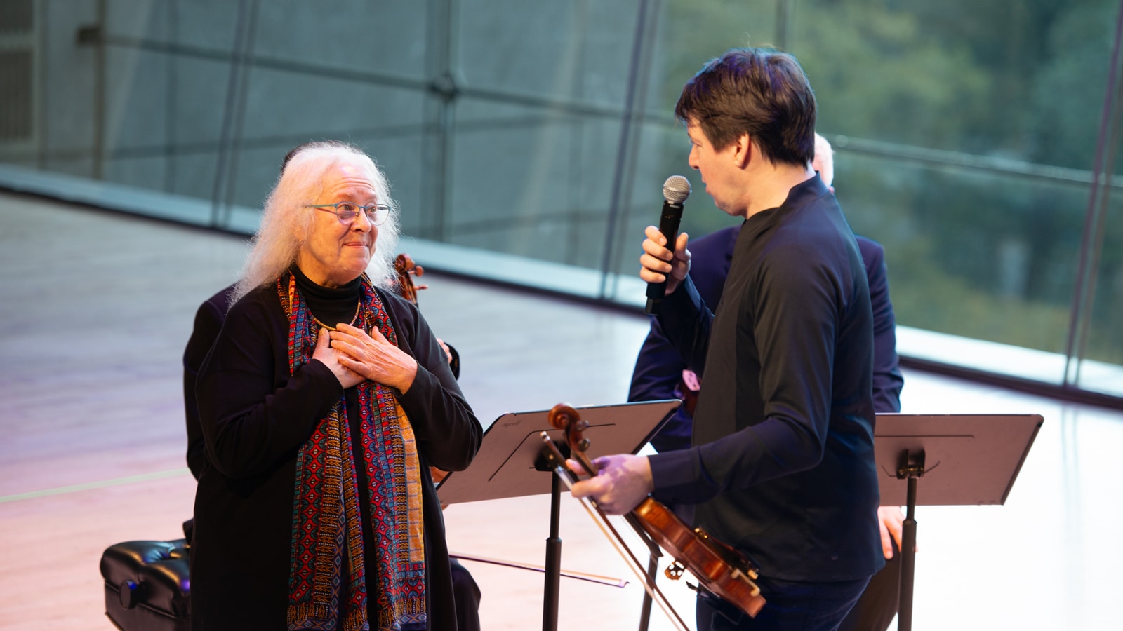 Helen Meyer and Joshua Bell