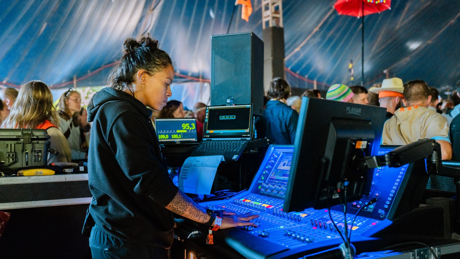 Jade Payne, FOH engineer for Khruangbin