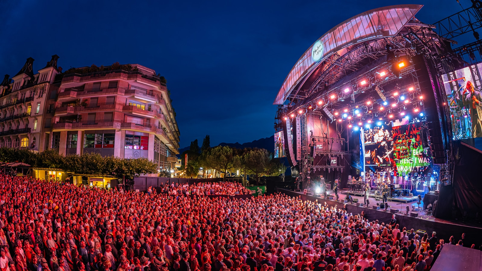 Lake Stage at Montreux Jazz Festival in Switzerland