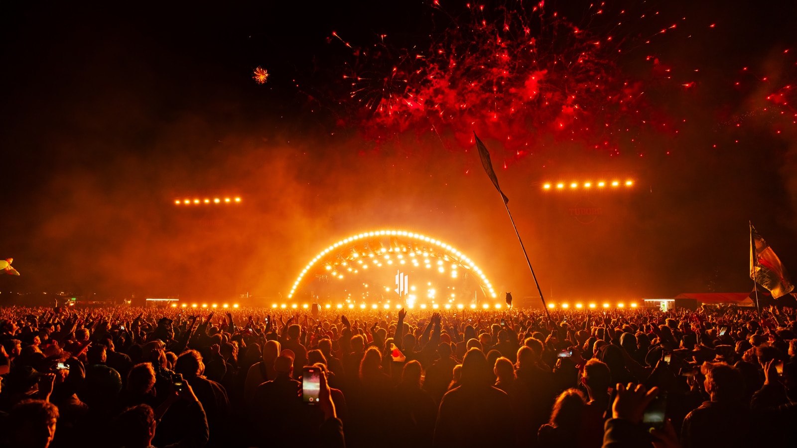 Orange Stage at Roskilde Festival in Denmark