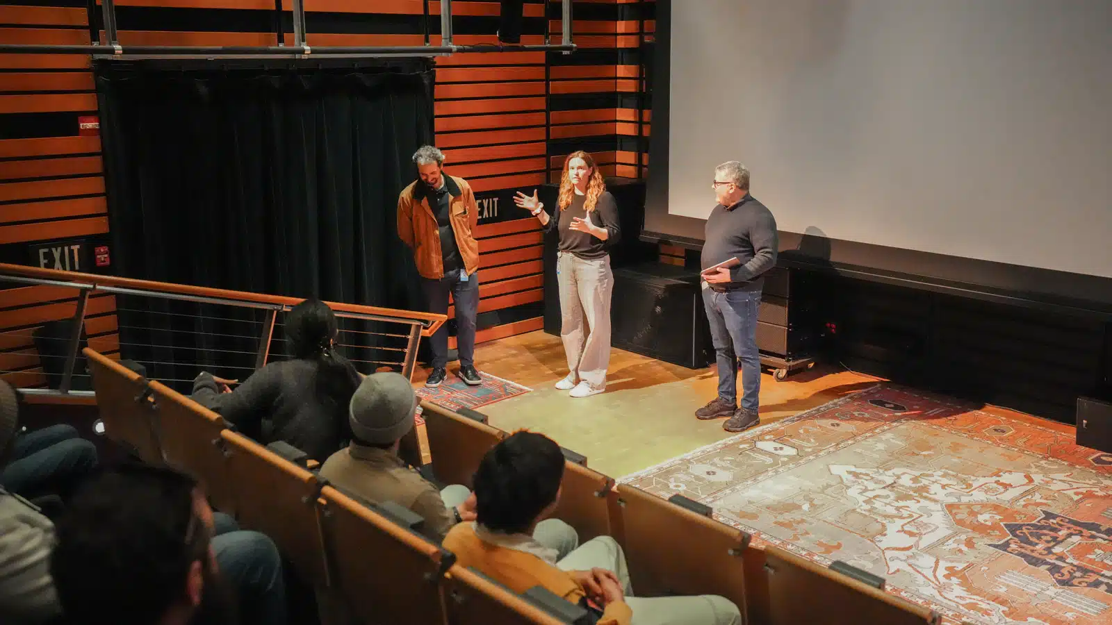 L-R: Associate R&D Engineer Joe Mistretta, Katharine Murphy Khulusi, Director of Business Development & Sales Manager John Monitto