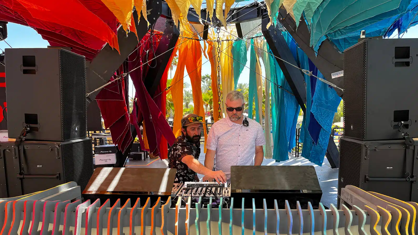 (L-R): Stage Manager Adam Pratt, Technical Production Manager James Spektrum