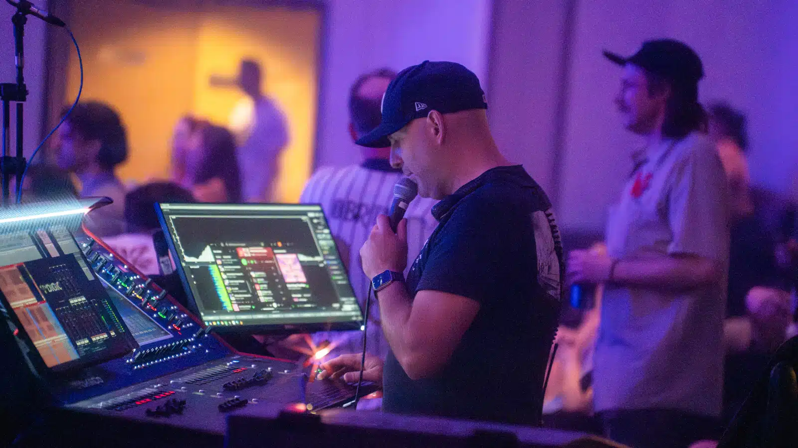 Christopher “Coach” Ericson, FOH engineer for Umphrey’s McGee, at Daze Between New Orleans 2025