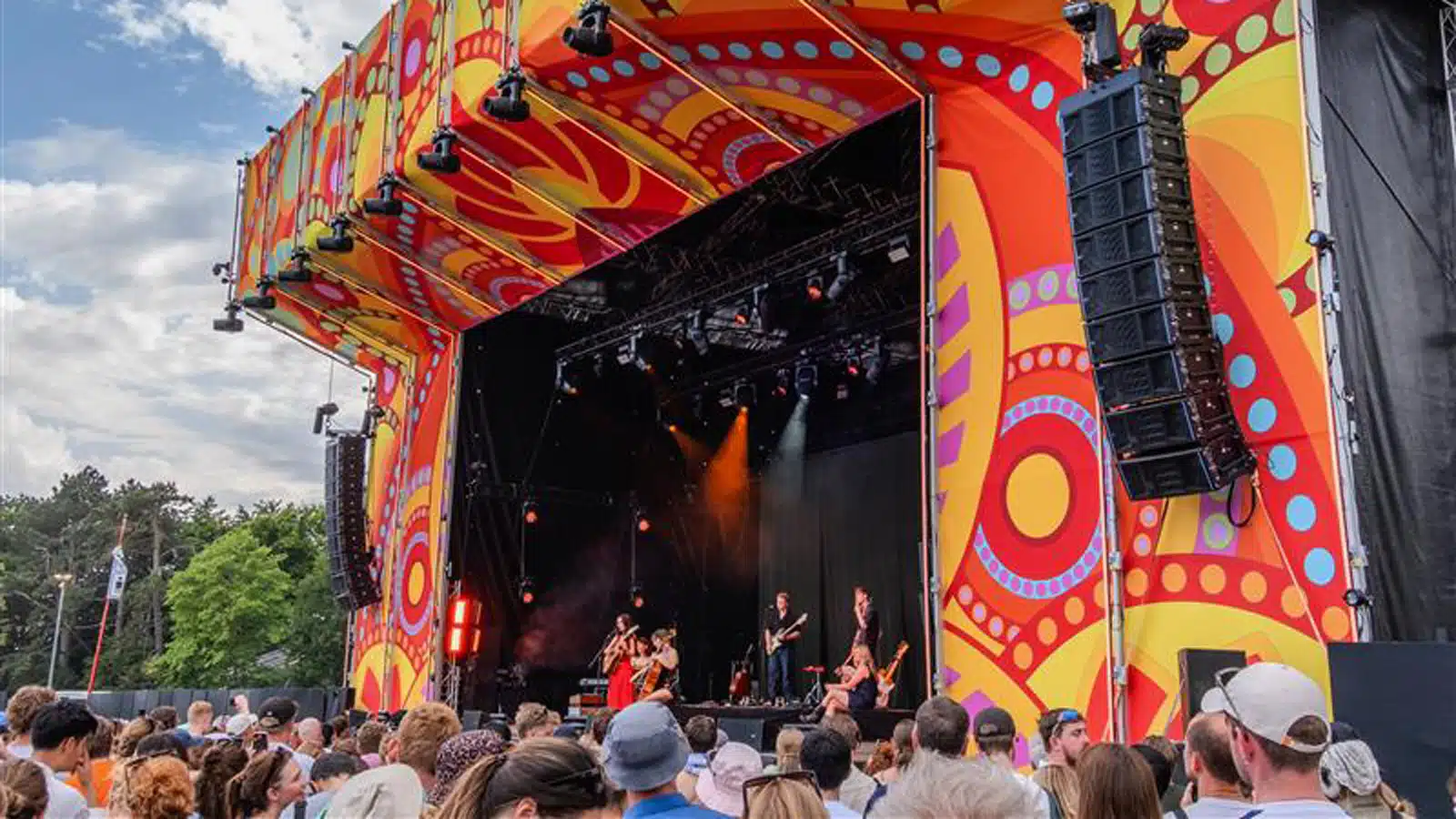Meyer Sound PANTHER and 2100-LFC Power Orange Stage at Roskilde Festival 2025