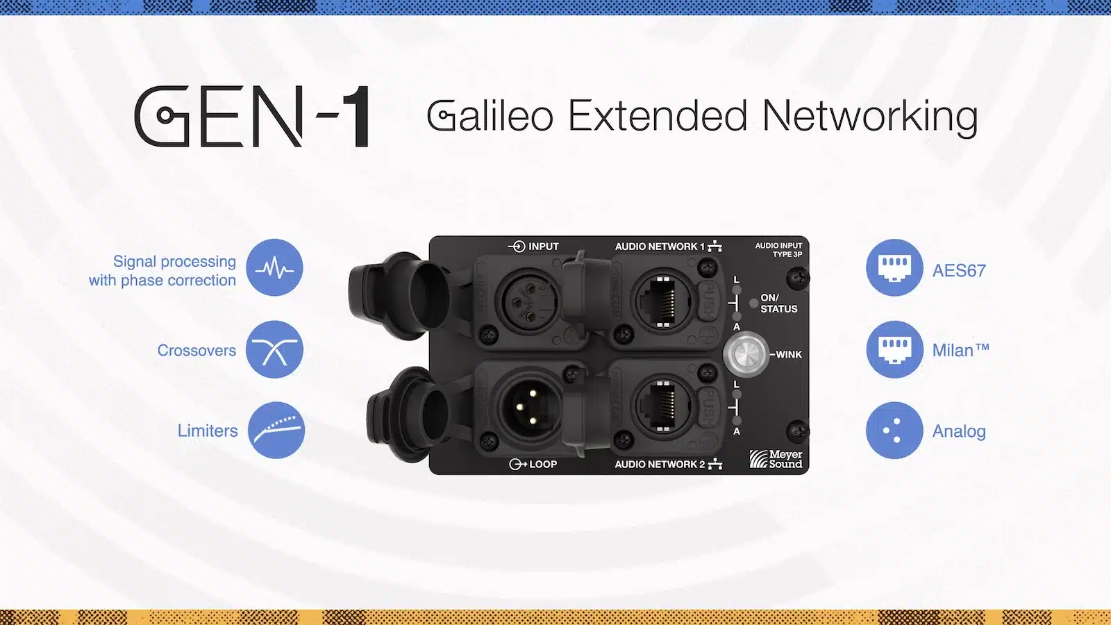 Meyer Sound Introduces GEN-1 Technology for Networked Loudspeakers